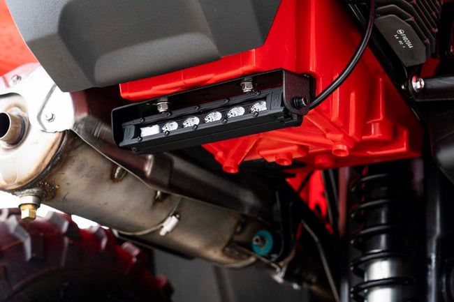 LED Light Kit | Rear Mount | 6" Black Slimline | Honda Foreman 500 - The Suspension Specialists