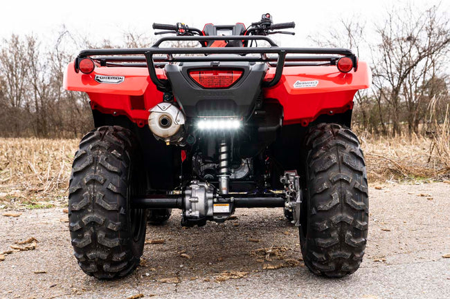 LED Light Kit | Rear Mount | 6" Black Slimline | Honda Foreman 500 - The Suspension Specialists