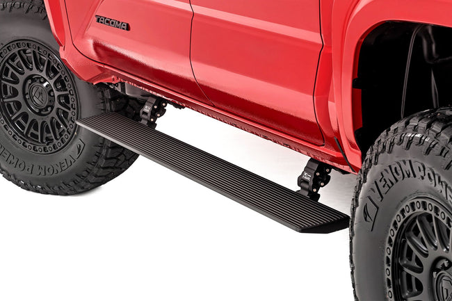 Rough Country Power Running Boards | Dual Electric Motor | Double Cab | Toyota Tacoma (24-25)