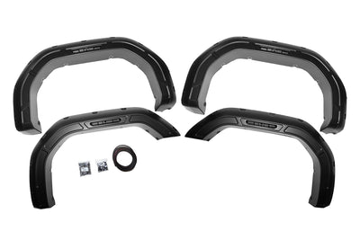 Rough Country Fender Flares | Defender | GBA Black | GMC Sierra 2500 HD/Sierra 3500 HD (20-25) - The Suspension Specialists