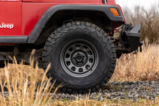 Steel Wheel | Gray | 15x8 | 5x4.5 | 3.30 Bore | -19 - The Suspension Specialists