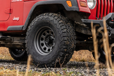 Steel Wheel | Gray | 15x8 | 5x4.5 | 3.30 Bore | -19 - The Suspension Specialists