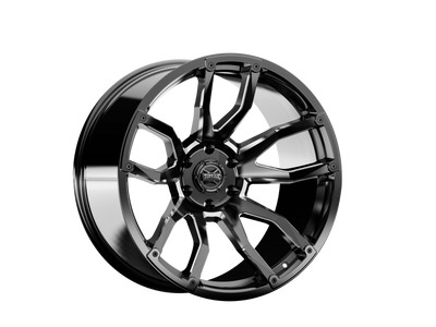 Torque Impact | Gloss Black w/Milled Accents | 20x9 | 6x135 | -12mm - The Suspension Specialists