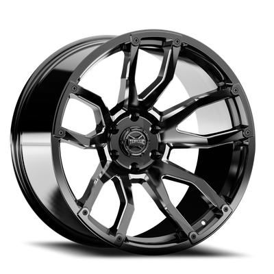 Torque Impact | Gloss Black w/Milled Accents | 20x9 | 6x5.5 | -12mm - The Suspension Specialists