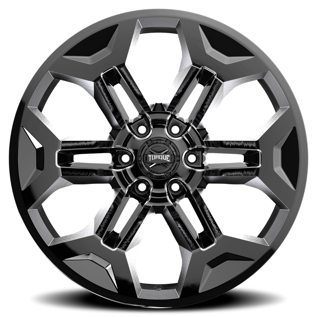 Torque Pulse | Gloss Black | 20x9 | 6x5.5 | -12mm - The Suspension Specialists
