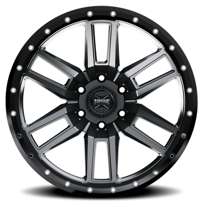 Torque Pritchett | Anthracite w/Black Lip | 20x9 | 6x5.5 | -12mm - The Suspension Specialists