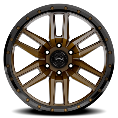 Torque Pritchett | Bronze w/Black Lip | 20x9 | 6x5.5 | -12mm - The Suspension Specialists