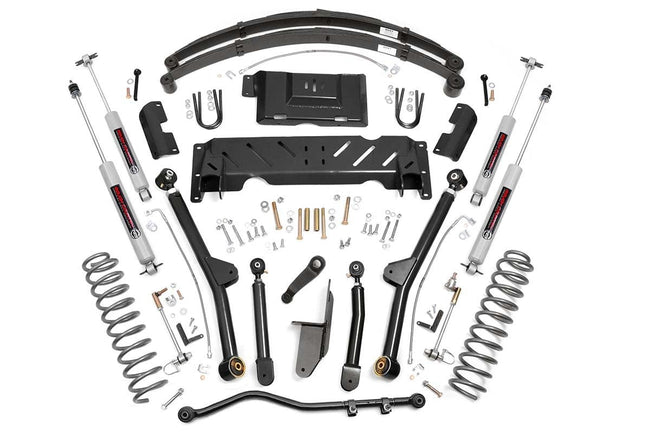 4.5 Inch Lift Kit | Long Arm | RR Leafs | Jeep Cherokee XJ 4WD (1984-2001)