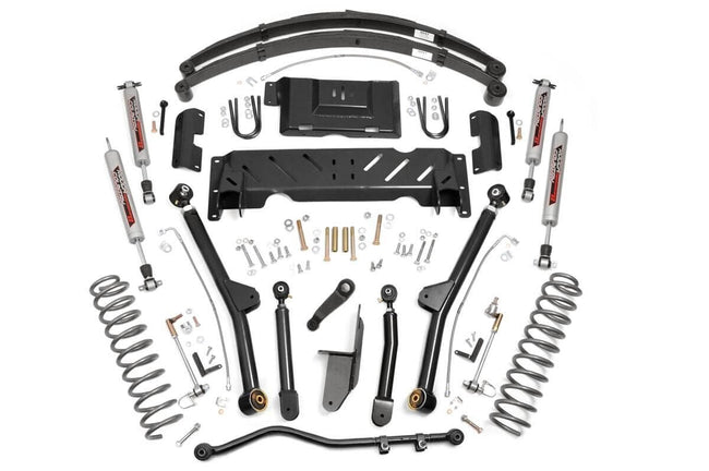 4.5 Inch Lift Kit | Long Arm | RR Leafs | NP242 | Jeep Cherokee XJ 4WD (84-01)