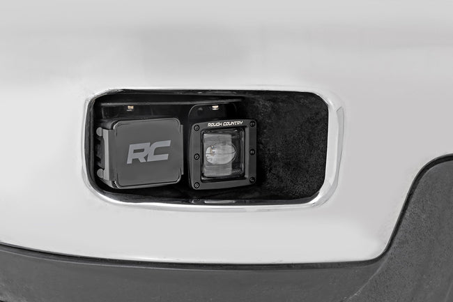 Rough Country 2 Inch Black Series LED Light Pods | SAE Fog | Yellow - The Suspension Specialists