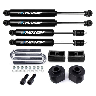 2.5"/1" Lift Leveling Kit w Pro Comp Shocks For 1999-2010 Ford F250 F350 2WD