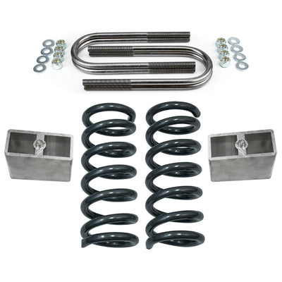 3" Front 4" Rear Drop Lowering Coil Spring Kit For 1982-2004 Chevy S10 4-CYL 2WD