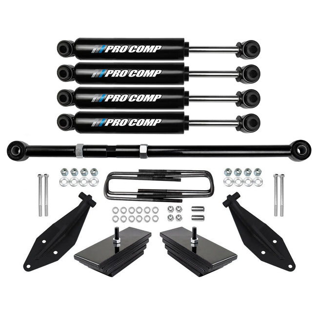 2.8" Front Lift Leveling Kit Track Bar + Shocks For 2000-2005 Ford Excursion 4X4