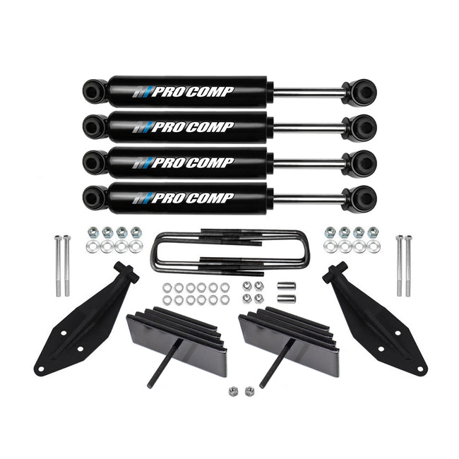 2.8" Front Lift Leveling Kit w Pro Comp Shocks For 1999-2004 Ford F250 F350 4X4