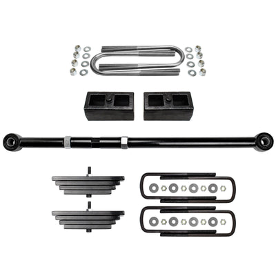 2.8"/1" Lift Leveling Kit For 1999-2004 Ford F250 F350 4X4 Track Bar, U-bolts