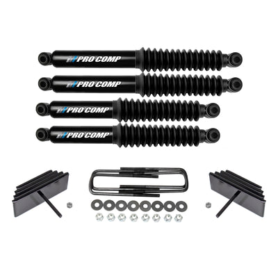 2.8" Front Leveling Lift Kit w Pro Comp Shocks For 1999-2004 Ford F250 F350 4X4