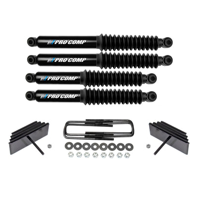 2.8" Adj Lift Leveling Kit w Pro Comp Shocks For 2000-2005 Ford Excursion 4X4