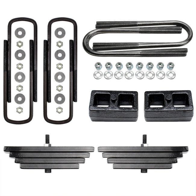 2.8" Front 1" Rear Lift Kit w/ Leaf Packs For 2000-2005 Ford Excursion 4X4