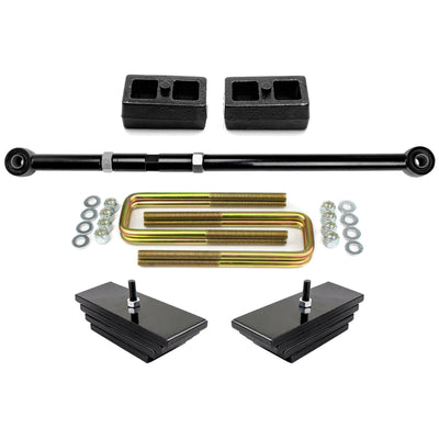 2" Front 1" Rear Leveling Lift Kit For Early 1999 Ford F250 F350 4WD w Track Bar