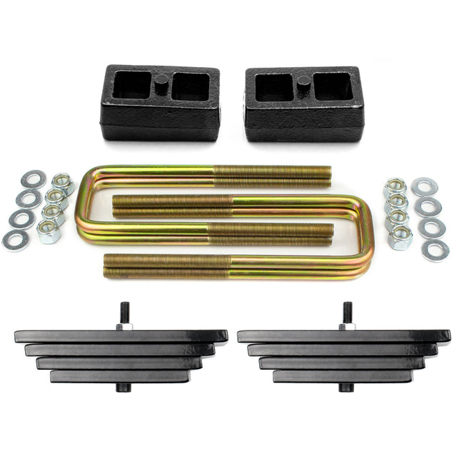 For Early 1999 Ford F350 Super Duty 4X4 2" Front 1" Rear Lift Kit w/ Blocks