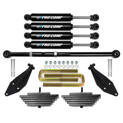 3" Front Lift Kit For Early 1999 Ford F250 F350 4X4 w/ Dual Pro Comp Shock Kit