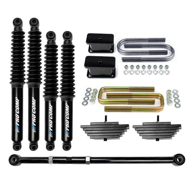 3" Full Lift Kit For Early 1999 Ford F250 F350 4X4 w/ Track Bar, Pro Comp Shocks