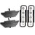 3" Front 2" Rear Lift Leveling Kit w Mini Leaf Packs For 1999-2004 Ford F250 4X4