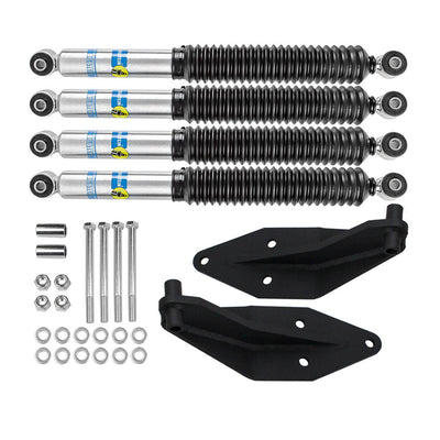 Dual Bilstein Shock Bracket Kit for 0"/Stock 1999-2004 Ford F250 F350 4X4