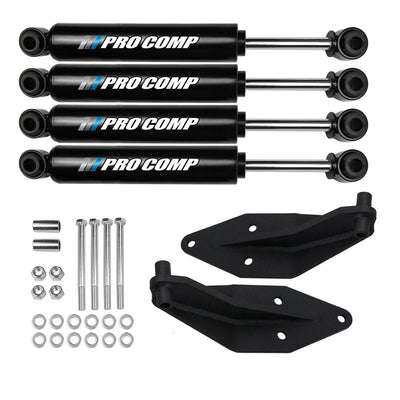 Front Dual Pro Comp Shock Kit w/ Brackets For 2000-2005 Excursion 4X4 - The Suspension Specialists