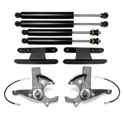 3" Full Lift Spindles w Shocks Kit For 1982-2004 Chevy S10 GMC S15 2WD