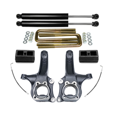 4" Front 2" Rear Lift Kit For 2015-2022 Chevy Colorado 2WD w/ Rear Shocks