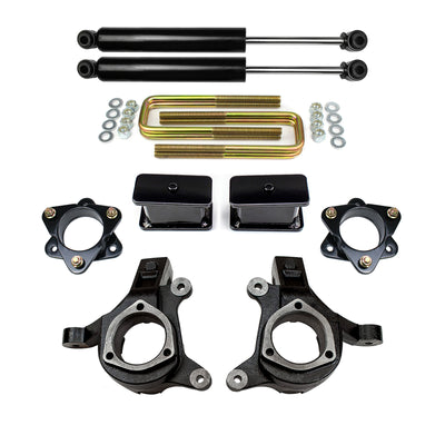 For 2014-2016 Chevy Silverado GMC Sierra 2WD 6" Front 4" Rear Lift Kit w/ Shocks