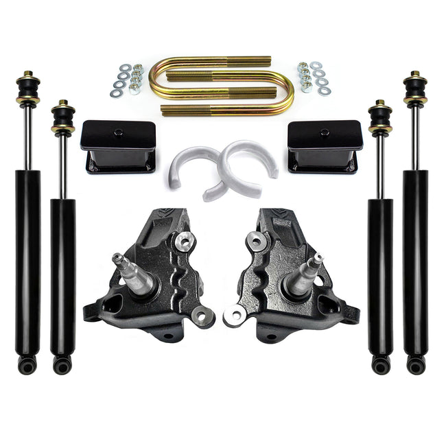 thumbnail image 2 of 1.5-Inch Black Rear Leveling Lift Kit Blocks For Ford F-150 2004-2020 (2WD/4WD) By AJP Distributors 2 of 6