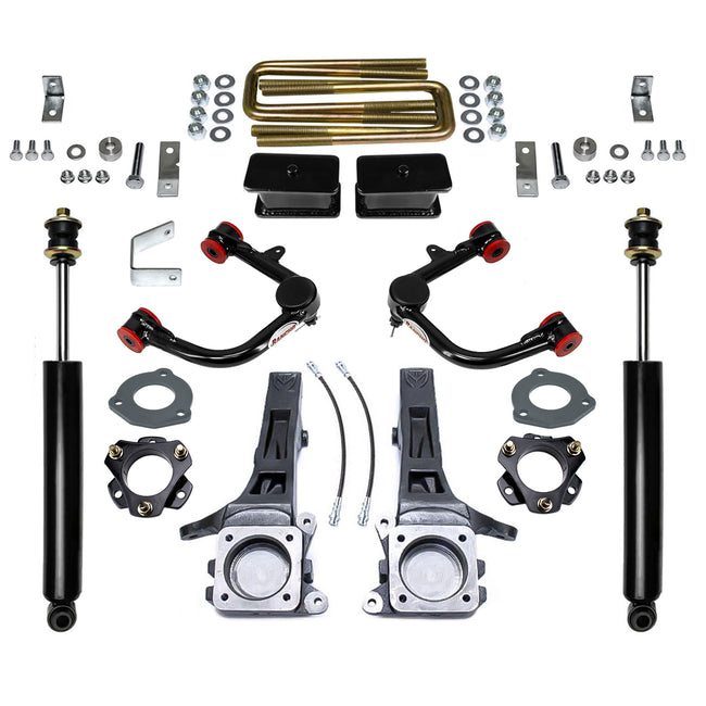 6.5" Front 4" Rear Leveling Lift Kit For 2005-2021 Toyota Tacoma 2WD w/ Shocks