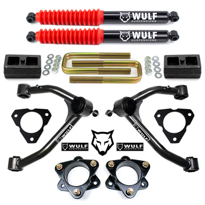 3.5" Front 2" Rear Leveling Lift Kit For 07-16 Chevy Silverado 1500 w/ Shocks