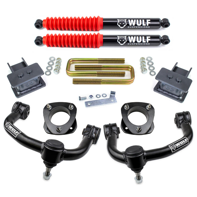 3" Front 2" Rear Lift Kit For 04-20 Ford F150 4X4 w/ Control Arms + Shocks