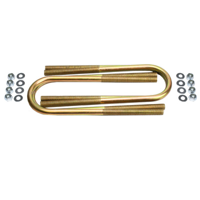 4 ea Round Zinc Coated U Bolts for 3.5" Axle 10.5" Long 9/16" diameter - The Suspension Specialists