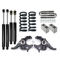 4" Full Drop Lowering Kit For 1982-2004 Chevy S10 4CYL 2WD w/ Shocks