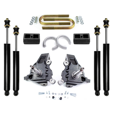 5.5" Front 1.5" Rear Full Lift Kit w/ Shock Set For 1997-2004 Ford F150 2WD