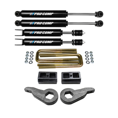 3"/2" Leveling Lift Kit w/ Pro Comp Shocks For 1999-2007 GMC Sierra 1500 4X4