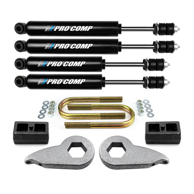 3"/2" Leveling Lift Kit For 1997-2004 Ford F150 4X4 w/ Pro Comp Shocks