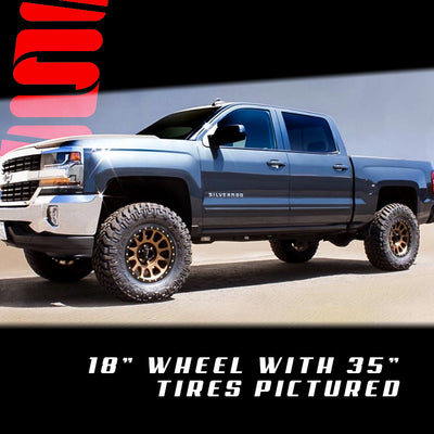 7"/4" Lift Kit For 2016-2018 Chevy Silverado GMC Sierra 1500 2WD w/ Shocks