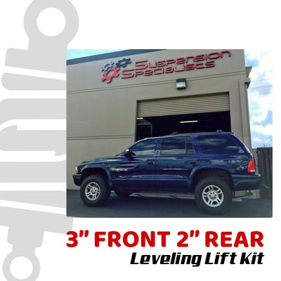 3" Front 2" Rear Lift Kit For 1997-2003 Dodge Durango 4X4 w/ Pro Comp Shocks