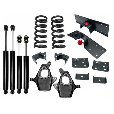 For 1999-2007 Chevy Silverado 1500 V8 2WD 4"/6" Drop Lowering Kit with Shocks