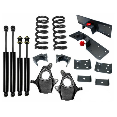 4"/6" Drop Lowering Kit For 1999-2007 Chevy Silverado Sierra 1500 V6 2WD Shocks