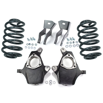 2"/1" MaxTrac Drop Lowering Kit For 2000-2006 Chevy Avalanche w/ Spindles