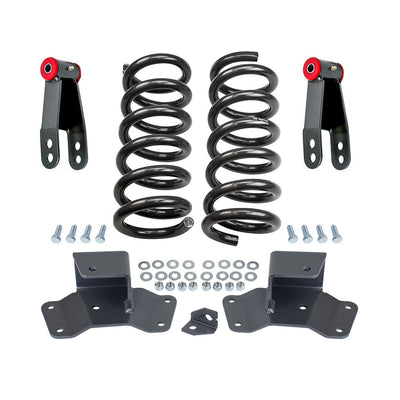 2"/4" Drop Coil Spring Kit For 1988-1998 Chevy Silverado GMC Sierra C2500 V6 2WD