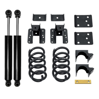 3/5" Drop Lowering Kit For 2007-2013 Chevy Silverado GMC Sierra 1500 V6 w Shocks