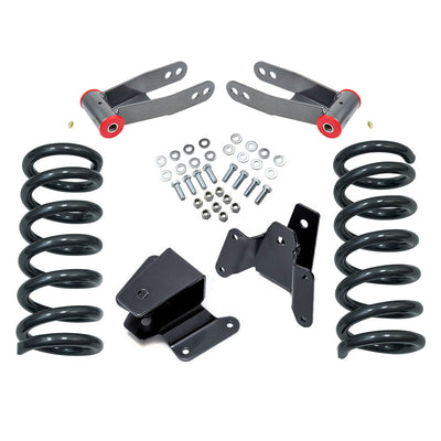 3" Front 4" Rear Drop Lowering Coil Kit For 1997-2004 Ford F150 V8 2WD